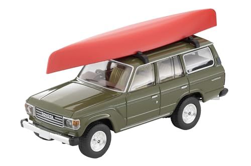 トミーテック (TOMYTEC) トミカリミテッドヴィンテージ ネオ 1/64 LV-N279e トヨタ ランドクルーザー60 オリーブ カヌー、フィギュア付 完成品 330882as