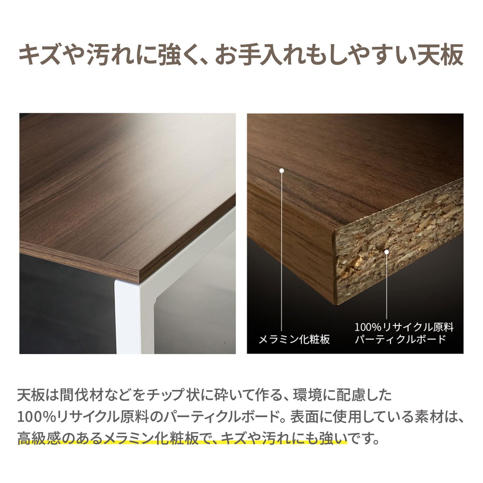 プラス Garage fantoni GX デスク 幅120 奥行70 高さ72cm 天板/白 ホワイト脚 GX-127H 414487