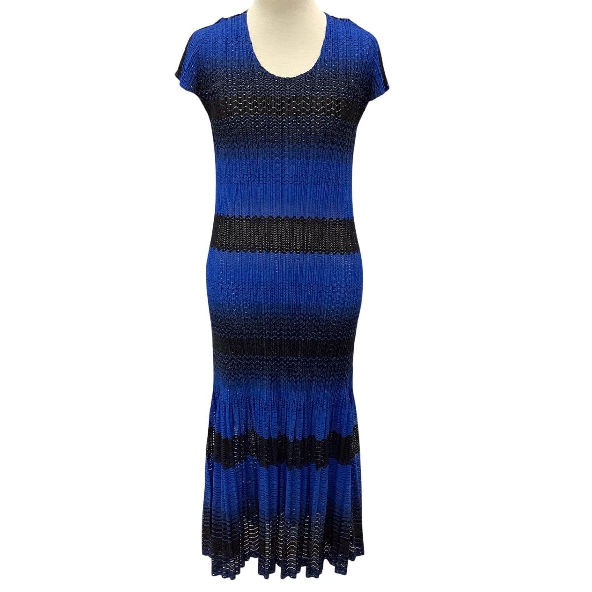 ISSEY MIYAKE イッセイミヤケ PLEATS PLEASE 変形 ワンピース SIZE 2 PP73-JH507 ブルー