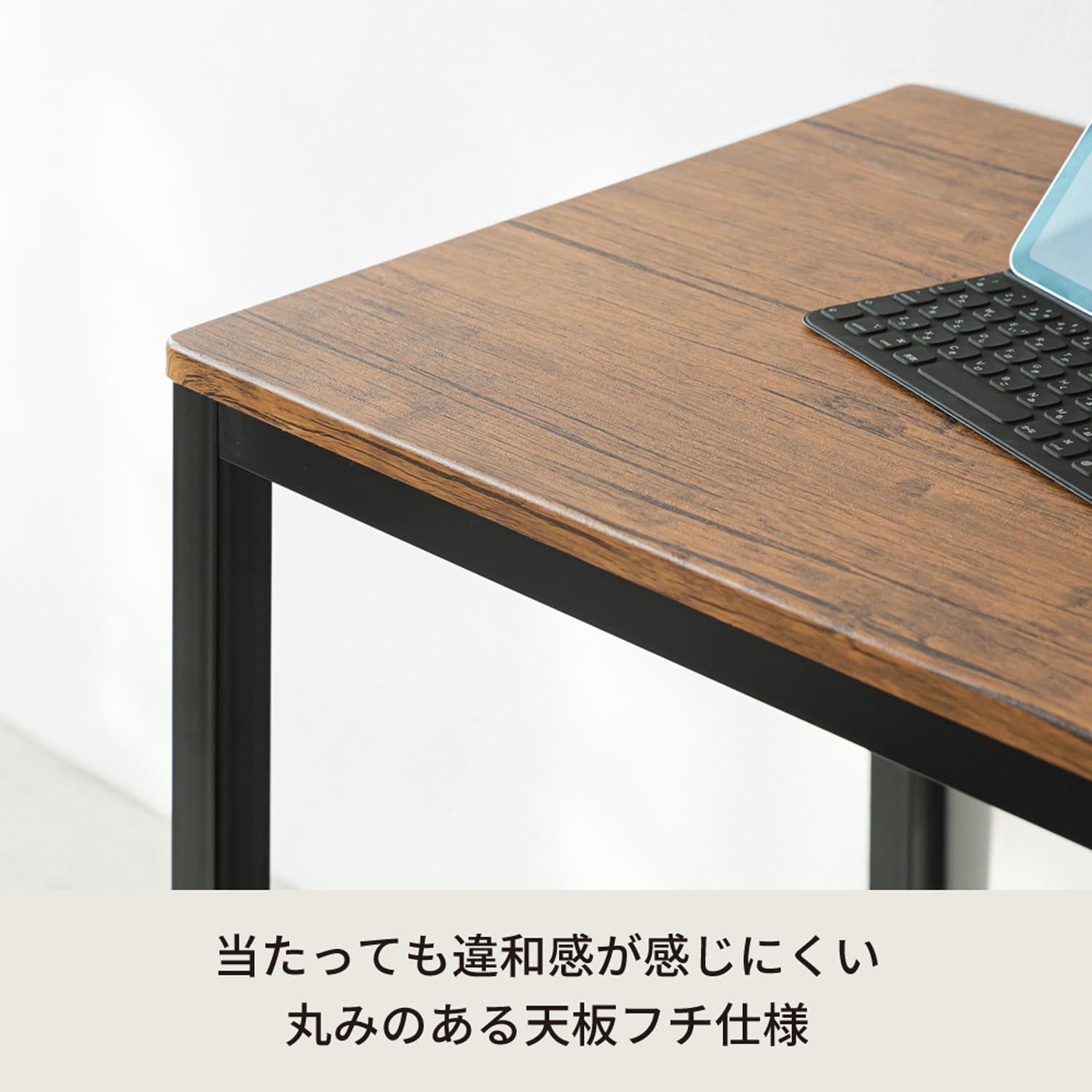 永井興産 パソコンデスク 幅80cm×奥行50cm ブラウン 木目調 机 PCデスク アジャスター付 ヴィンテージテーブル NK-115 永井興産 パソコンデスク 幅80cm×奥行50cm ブラウン 木目調 机 PCデスク アジャスター付 ヴィンテージテーブル NK-115