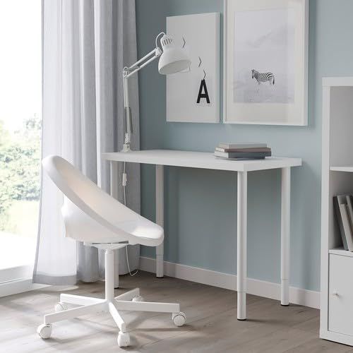 IKEA イケア デスク ホワイト 100×45cm m19590159 LINNMON リンモン