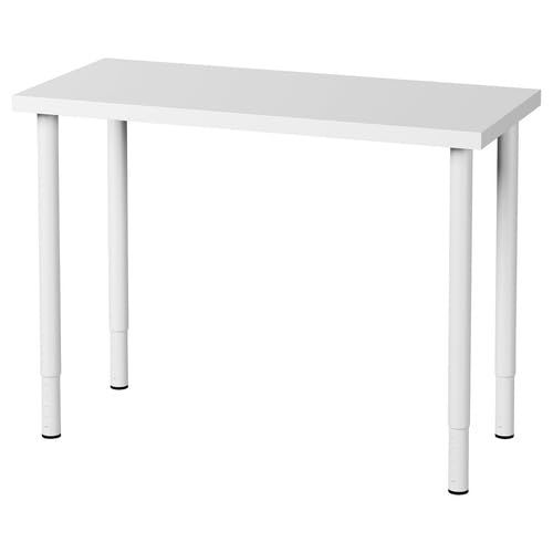 IKEA イケア デスク ホワイト 100×45cm m19590159 LINNMON リンモン