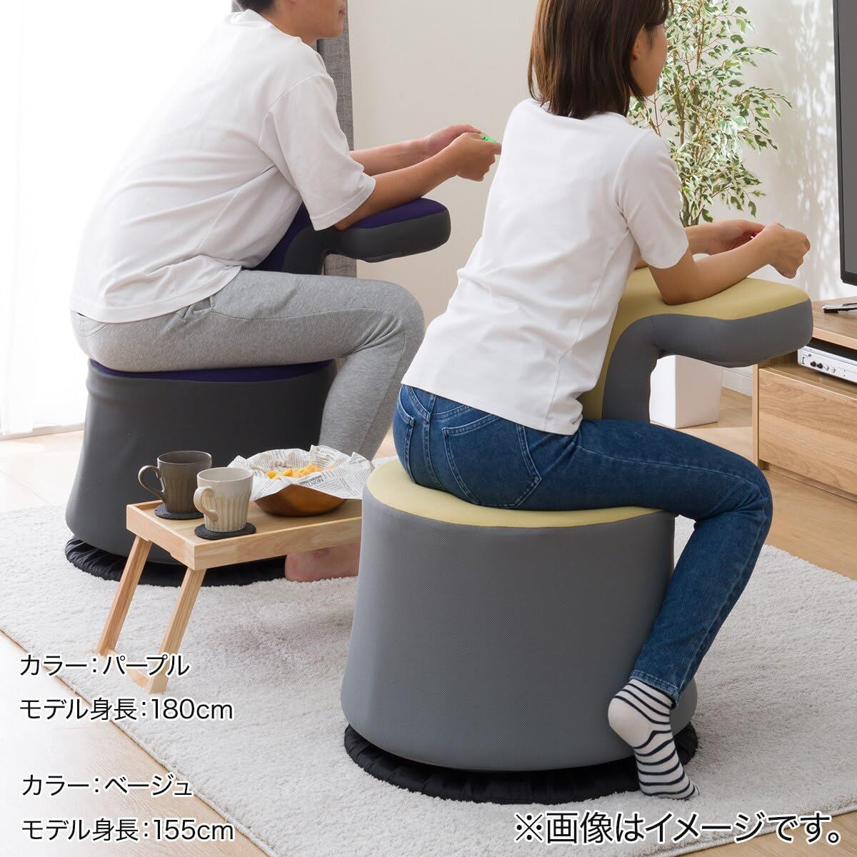 ニトリ 360°回転 ゲーミング椅子 XM003 オレンジ NITORI 5677072