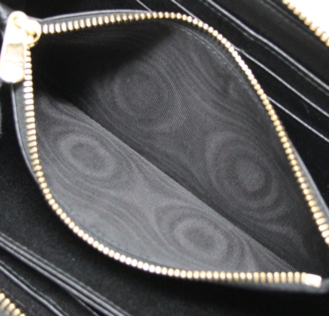 クリスチャンディオール Christian Dior Voyage レディディオール ヴォヤージュ 長財布 カナージュ ラムスキン 黒 G金具 【75057】 クリスチャンディオール Christian Dior Voyage レディディオール ヴォヤージュ 長財布 カナージュ ラムスキン 黒 G金具 【75057】