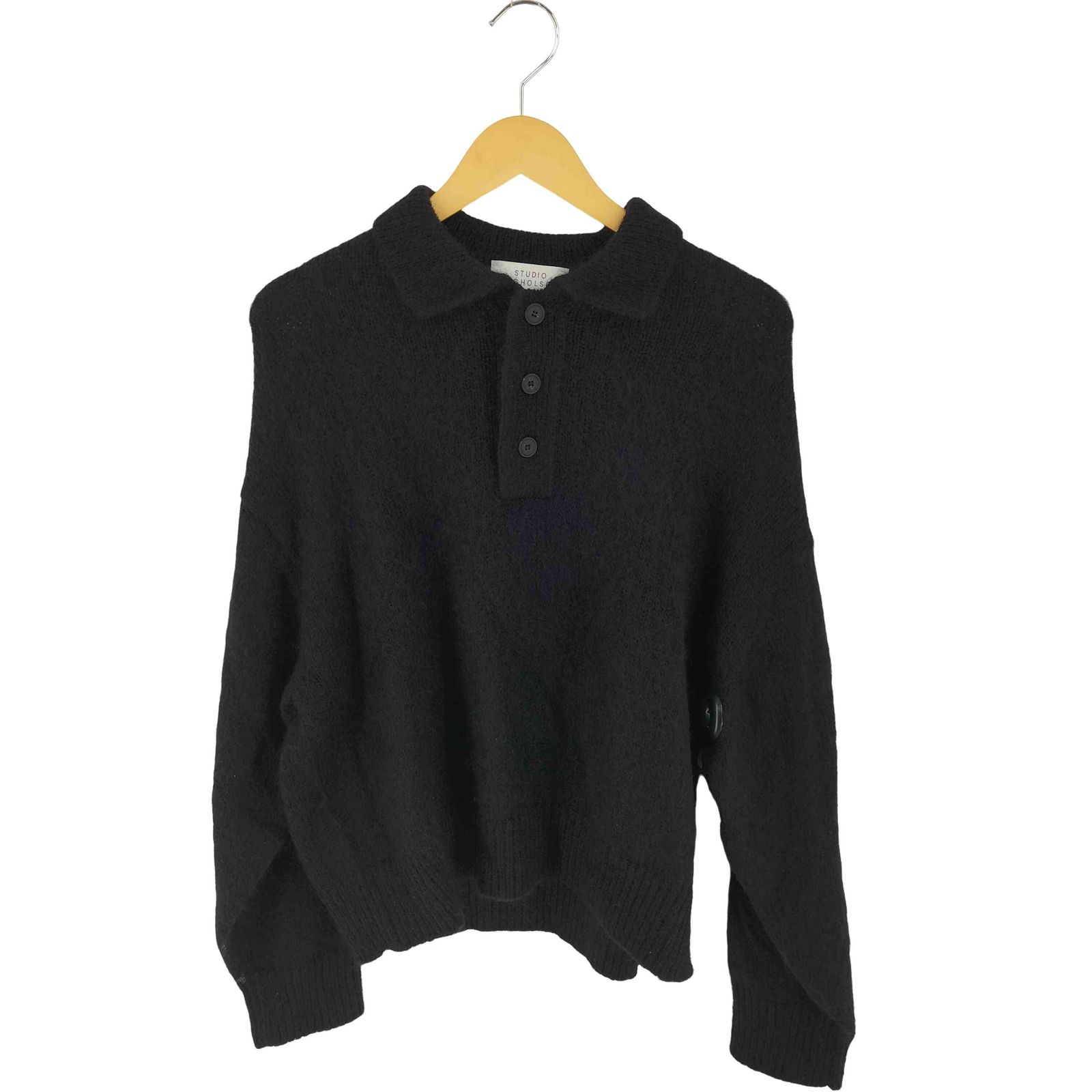 スタジオニコルソン STUDIO NICHOLSON DUNE 3GG CROPPED POLO SHIRT メンズ S