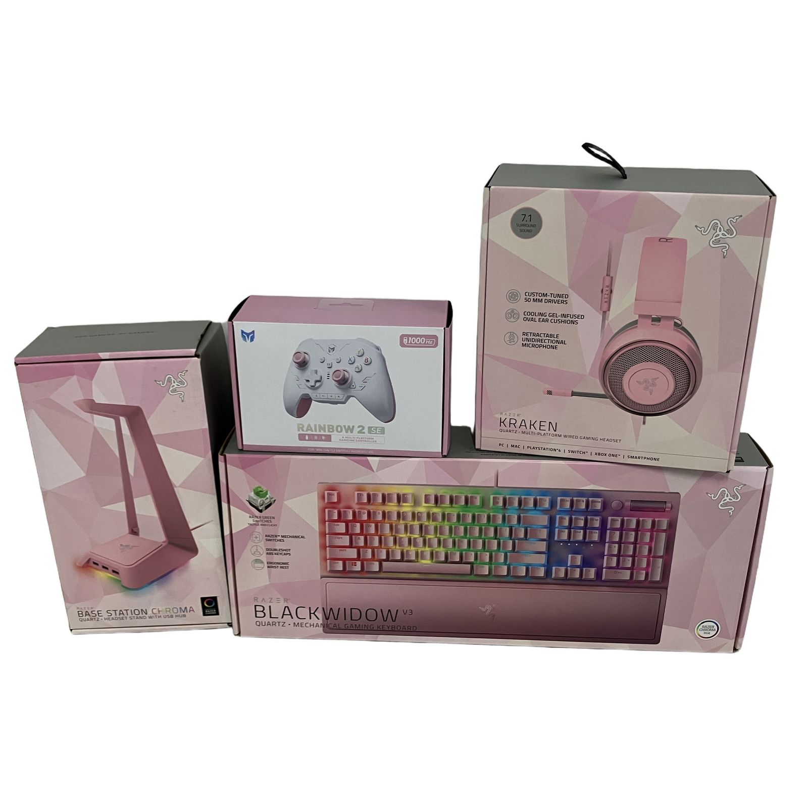 Razer BIGBIG WON キーボード ヘッドセット 等 PC周辺機器 4点 おまとめセット 中古 B11321197