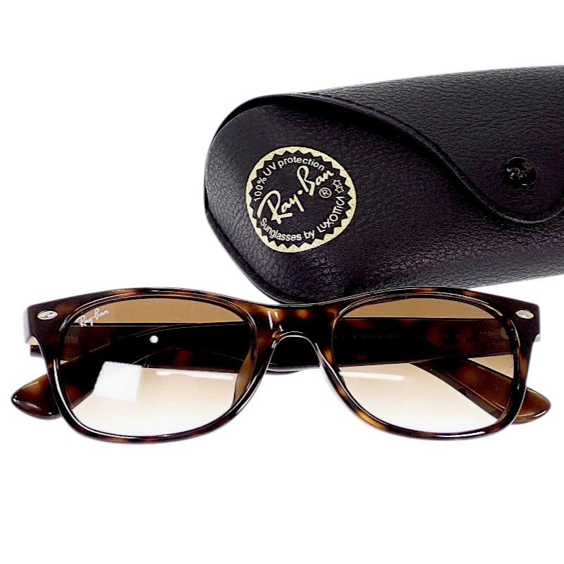 レイバン Ray-Ban WAYFARER ウェイファーラー RB2132-F サングラス アセテート ブラウン べっこう柄 メンズ レディース ユニセックス ケース付き【中古】【ABランク】