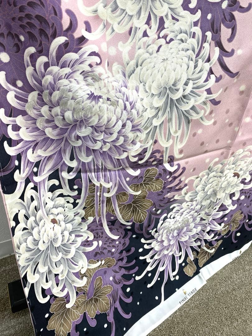 仮絵羽 振袖 FINALSTAGE 刺繍 未仕立て品 正絹 八掛付 HOT052 - メルカリ