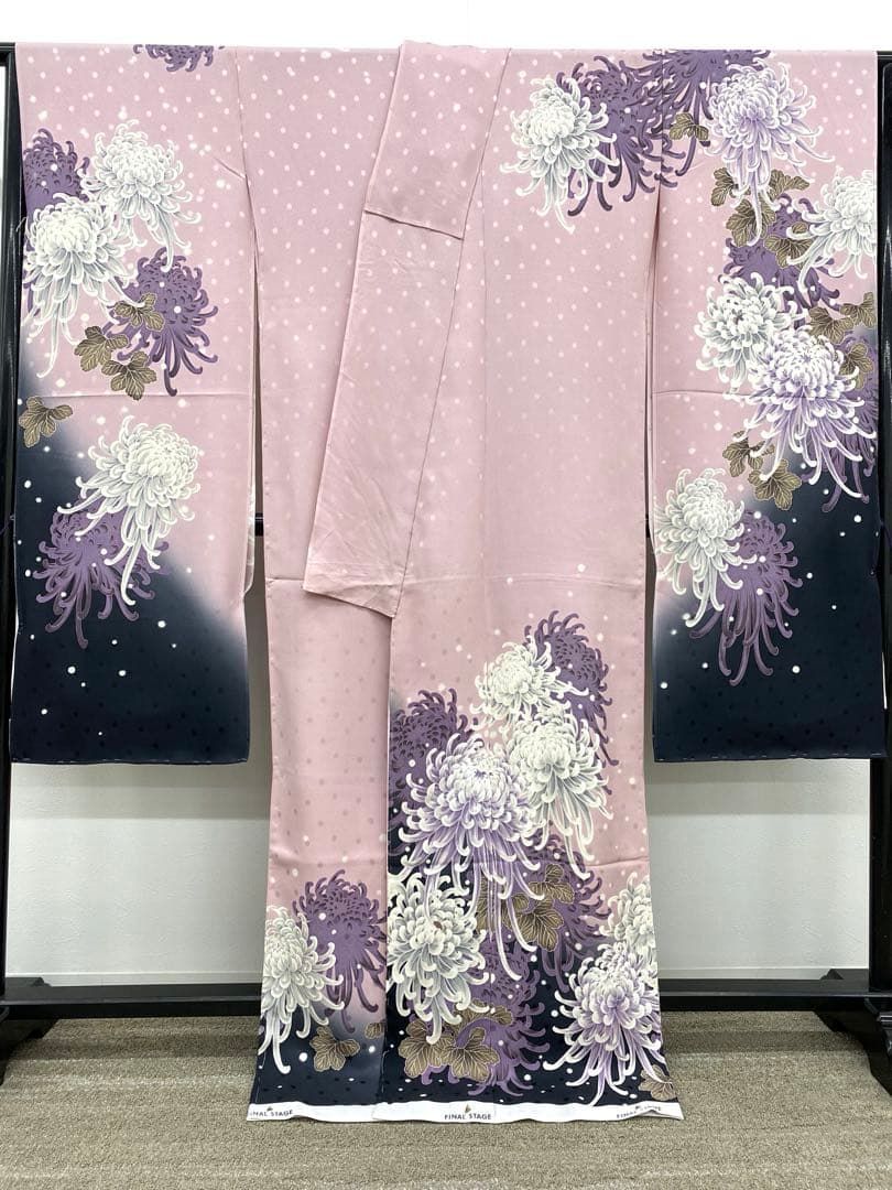 振袖 仮絵羽 FINALSTAGE 刺繍 ドット 紋意匠 正絹未仕立て品 八掛付 仮絵羽 振袖 FINALSTAGE 刺繍 未仕立て品 正絹 八掛付 HOT052 - メルカリ
