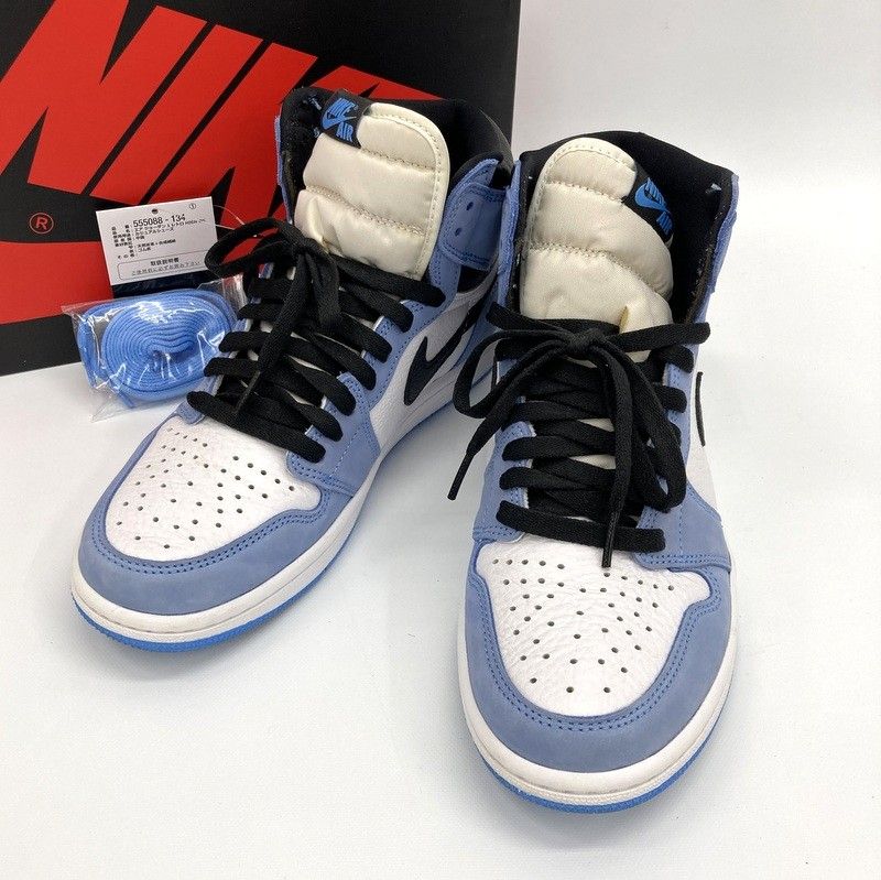 NIKE ナイキ Air Jordan 1 High OG University Blue 555088-134 スニーカー ハイカット シューズ ストリート メンズ ブルー ホワイト 靴 ★SS687