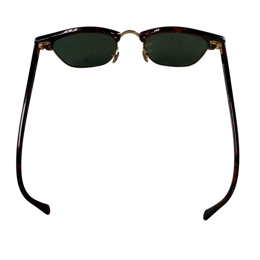 ♪4478 RayBan レイバン クラブマスター サングラス　グリーン黒 中古 51▢21 フレームカラー: べっ甲柄（Tortoise）/ ゴールド -レンズカラー: グリーン