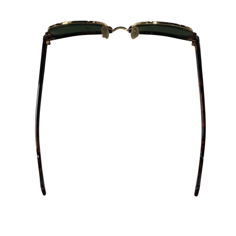 ♪4478 RayBan レイバン クラブマスター サングラス　グリーン黒 中古 51▢21 フレームカラー: べっ甲柄（Tortoise）/ ゴールド -レンズカラー: グリーン