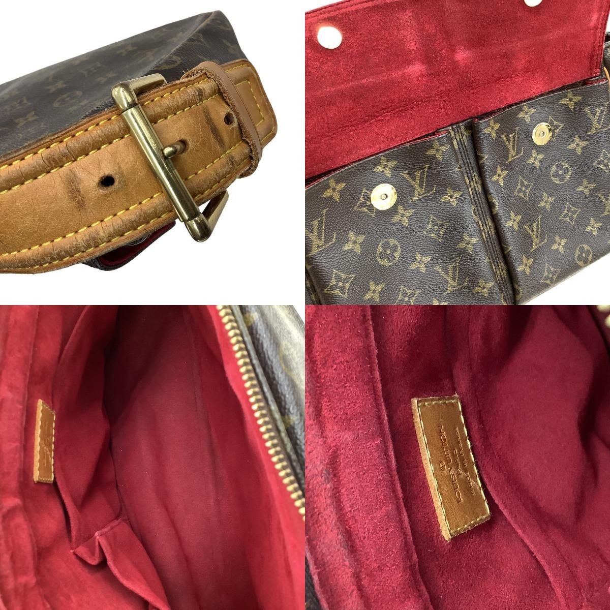 LOUIS VUITTON ルイヴィトン モノグラム ヴィバシテGM ショルダーバッグ ブラウン