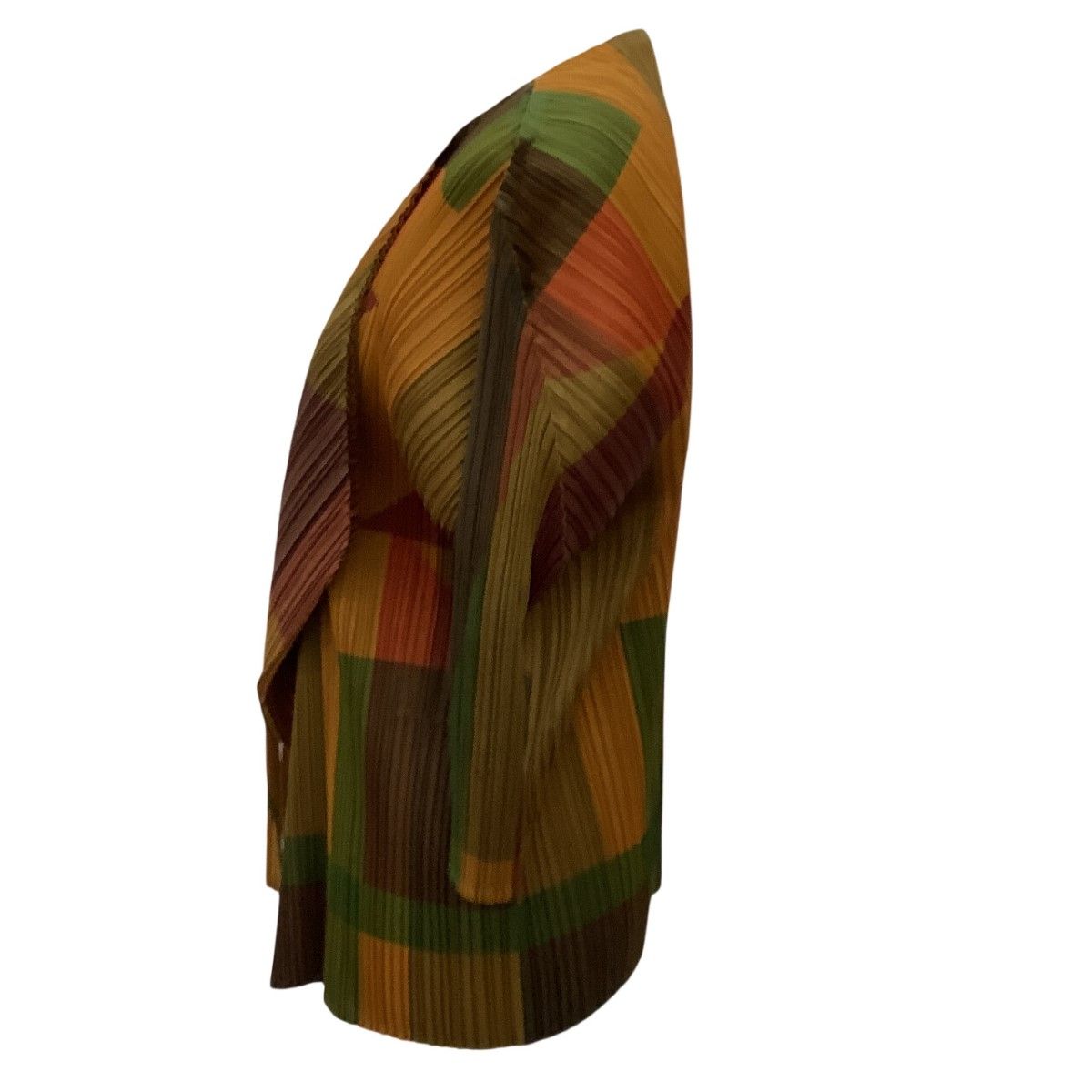 ISSEY MIYAKE イッセイミヤケ PLEATS PLEASE カーディガン ジャケット SIZE 3 PP73-JO767 オレンジ ISSEY MIYAKE イッセイミヤケ PLEATS PLEASE カーディガン ジャケット SIZE 3 PP73-JO767 オレンジ