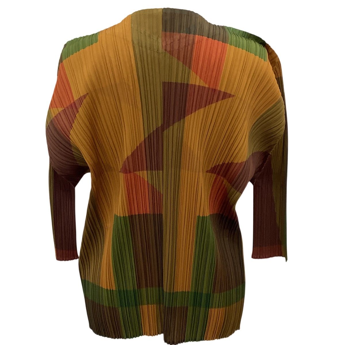 ISSEY MIYAKE イッセイミヤケ PLEATS PLEASE カーディガン ジャケット SIZE 3 PP73-JO767 オレンジ ISSEY MIYAKE イッセイミヤケ PLEATS PLEASE カーディガン ジャケット SIZE 3 PP73-JO767 オレンジ