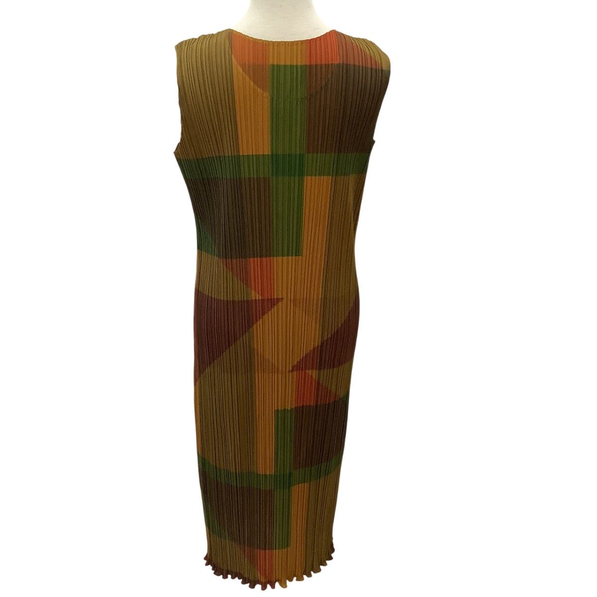 ISSEY MIYAKE イッセイミヤケ PLEATS PLEASE ワンピース SIZE 2 PP73-JH765 カーキ