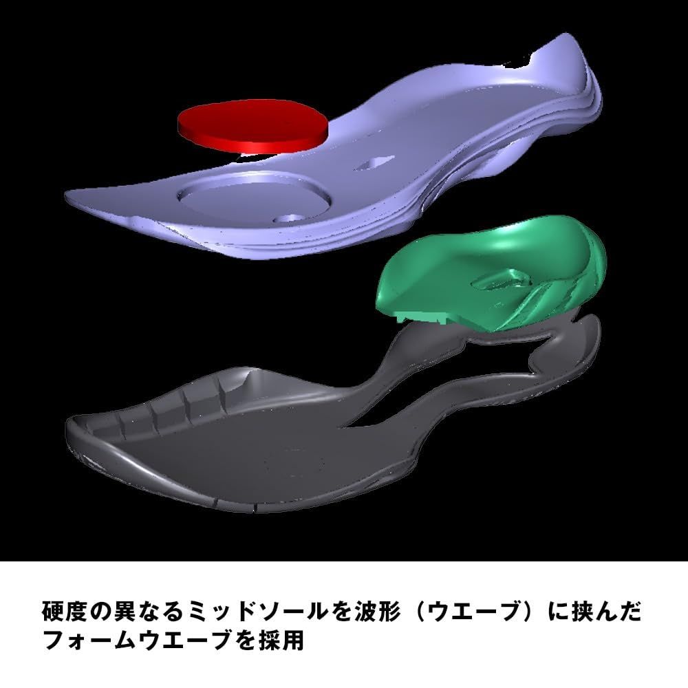 [ミズノ] バドミントンシューズ ウエーブファング 2 フィット性 グリップ力 安定性 反発性 ハードヒッター ホワイト/ブラック/ピンク 24.5 cm 3E [ホワイト/ブラック/ピンク] [24.5 cm 3E]