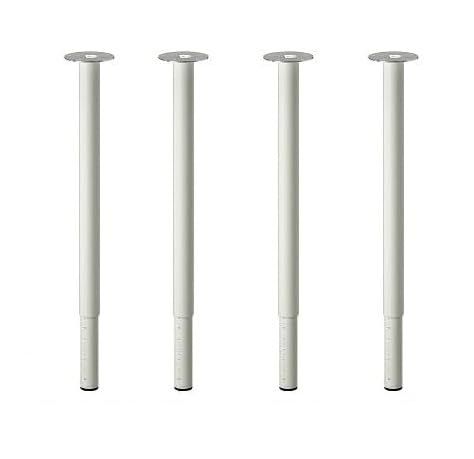 【セット商品】IKEA イケア OLOV オーロヴ 脚 伸縮式 ホワイト 白 4本セット n70264304x4