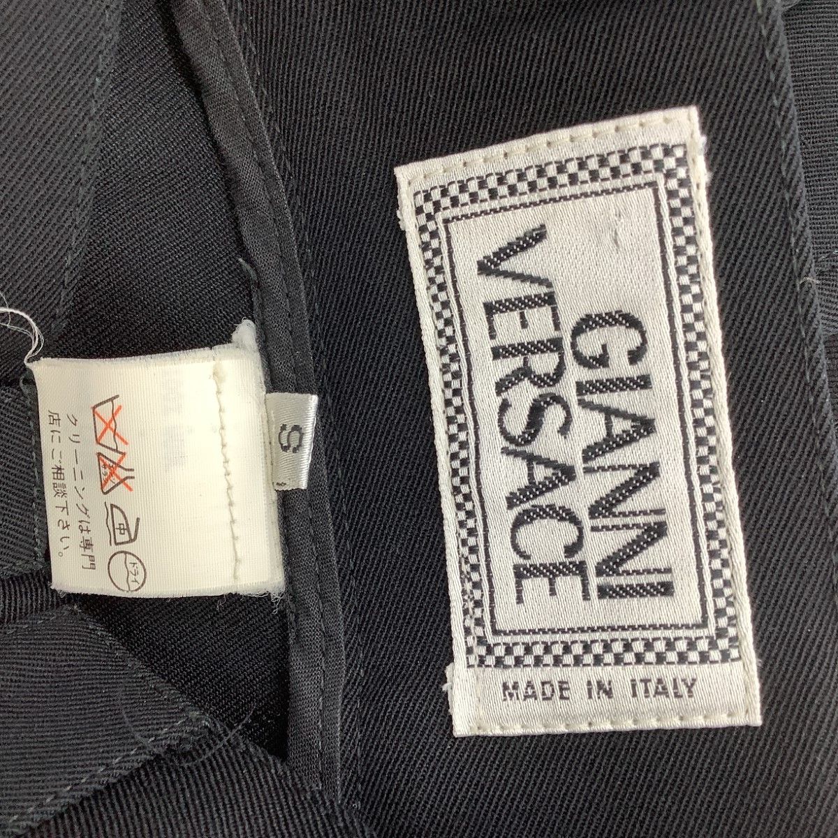 GIANNI VERSACE ジャンニヴェルサーチェ メンズ パンツ SIZE S ブラック