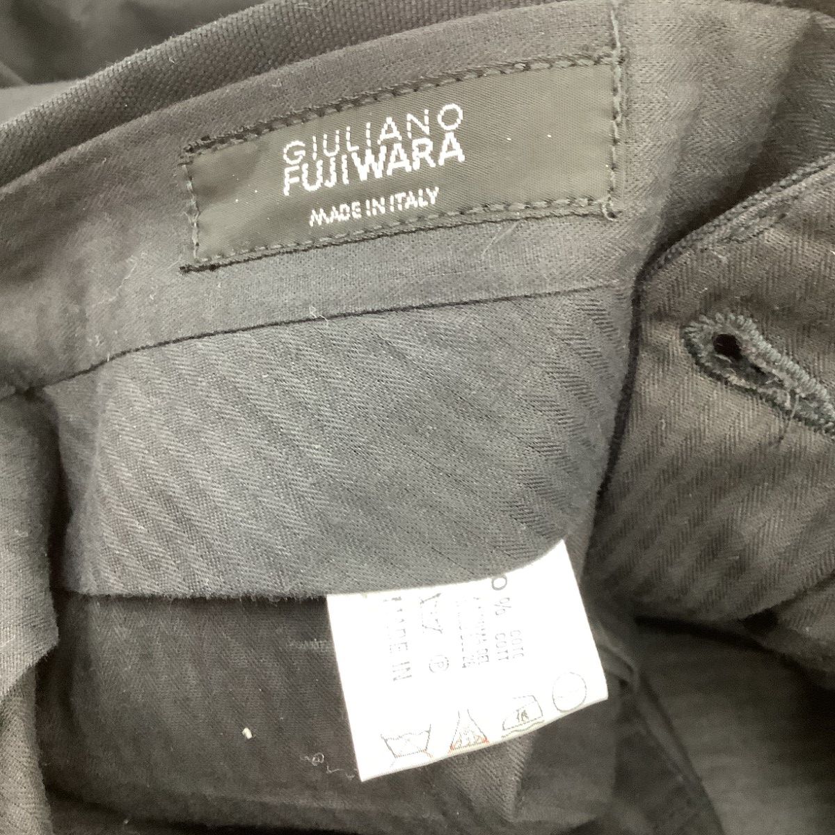 giuliano Fujiwara ジュリアーノフジワラ メンズ パンツ SIZE 46 ブラック giuliano Fujiwara ジュリアーノフジワラ メンズ パンツ SIZE 46 ブラック
