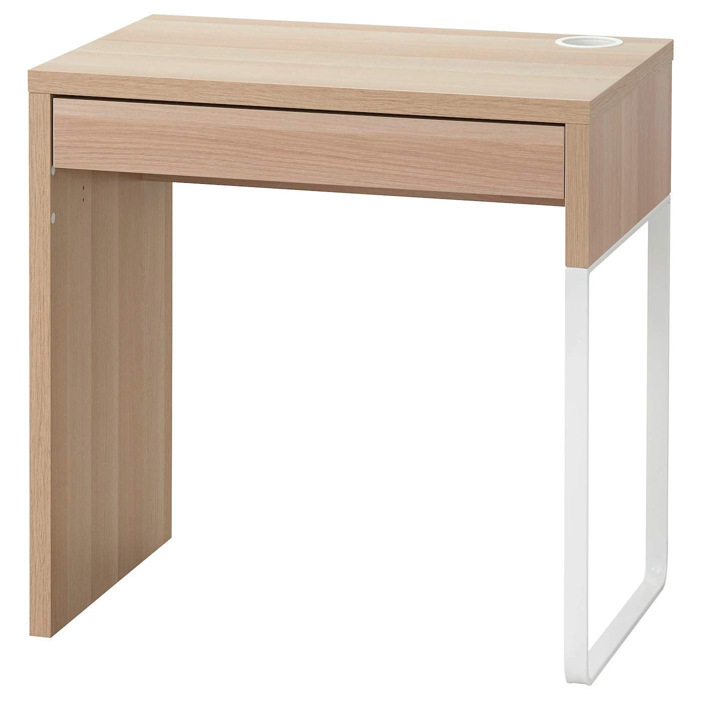 ＩＫＥＡ/イケア MICKE：デスク73x50 cm ホワイトステインオーク調（004.888.83）