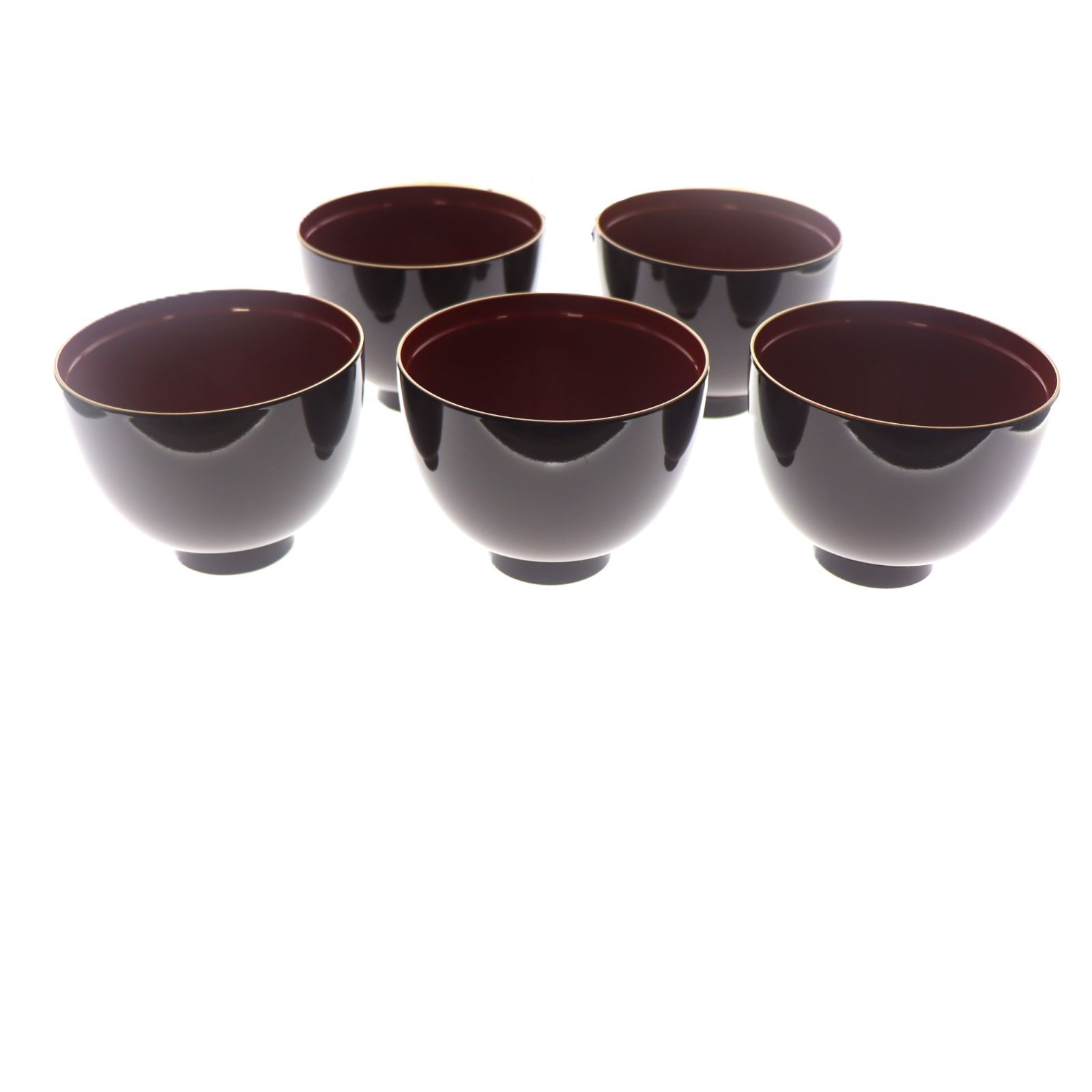未使用保管品】漆器 吸物椀 蓋付椀 5客揃 共箱付 蒔絵 金彩 茶懐石 和