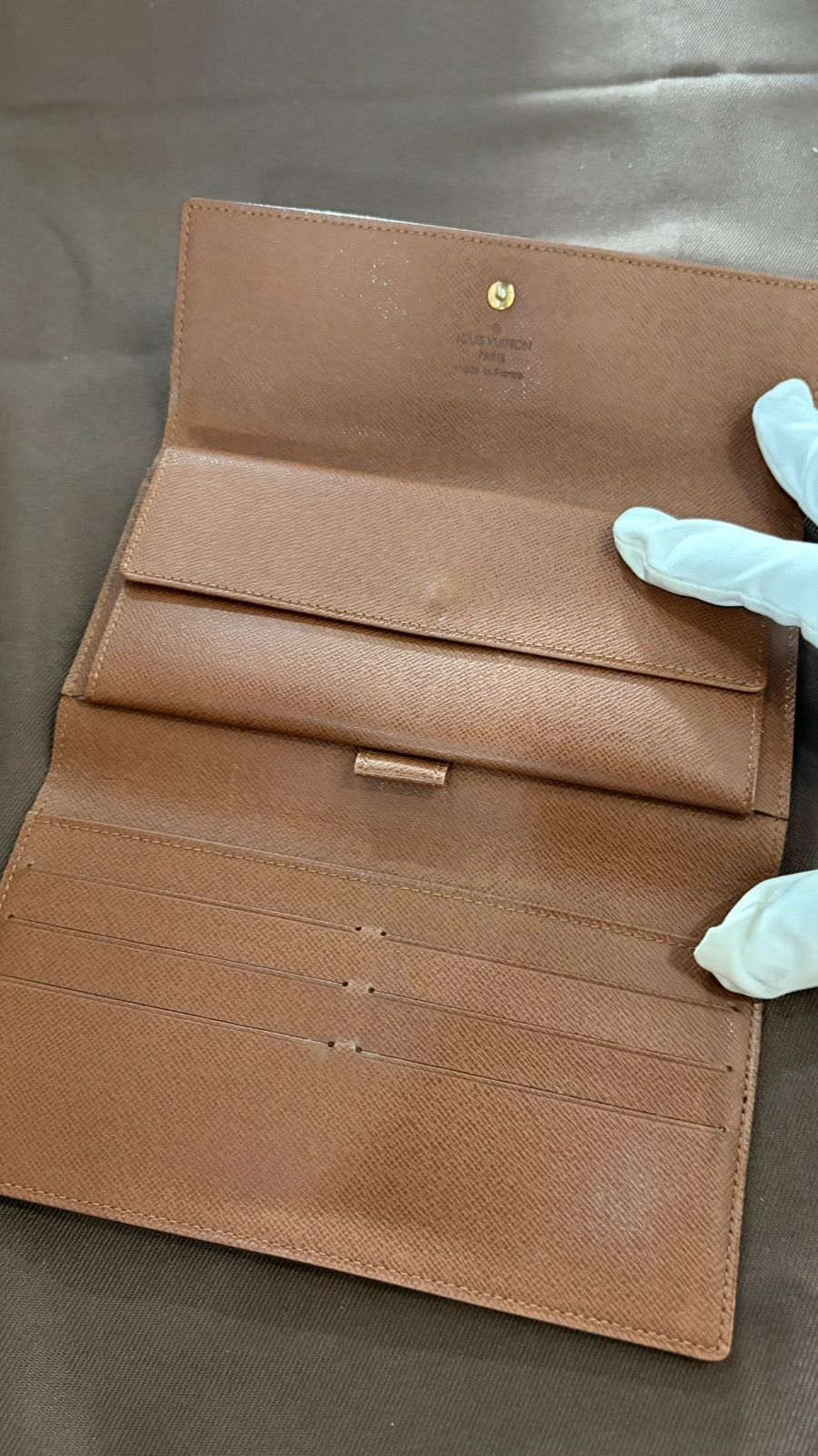 ルイヴィトン モノグラム 長財布 ポルトフォイユ サラ 旧型 フランス製