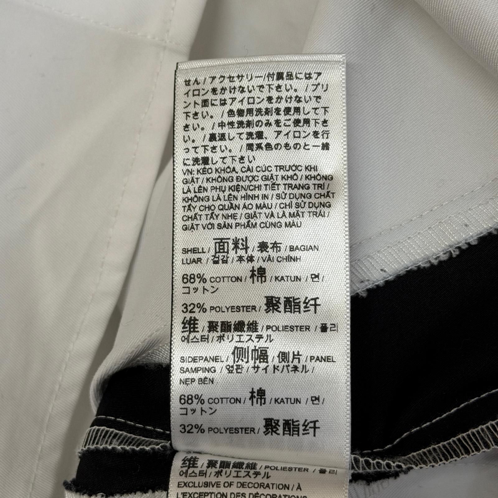 A$AP ROCKY Layered Pit Crew Button Down レーヤードピット 長袖シャツ エイサップロッキー 633394-02 ホワイト M （12782M）
