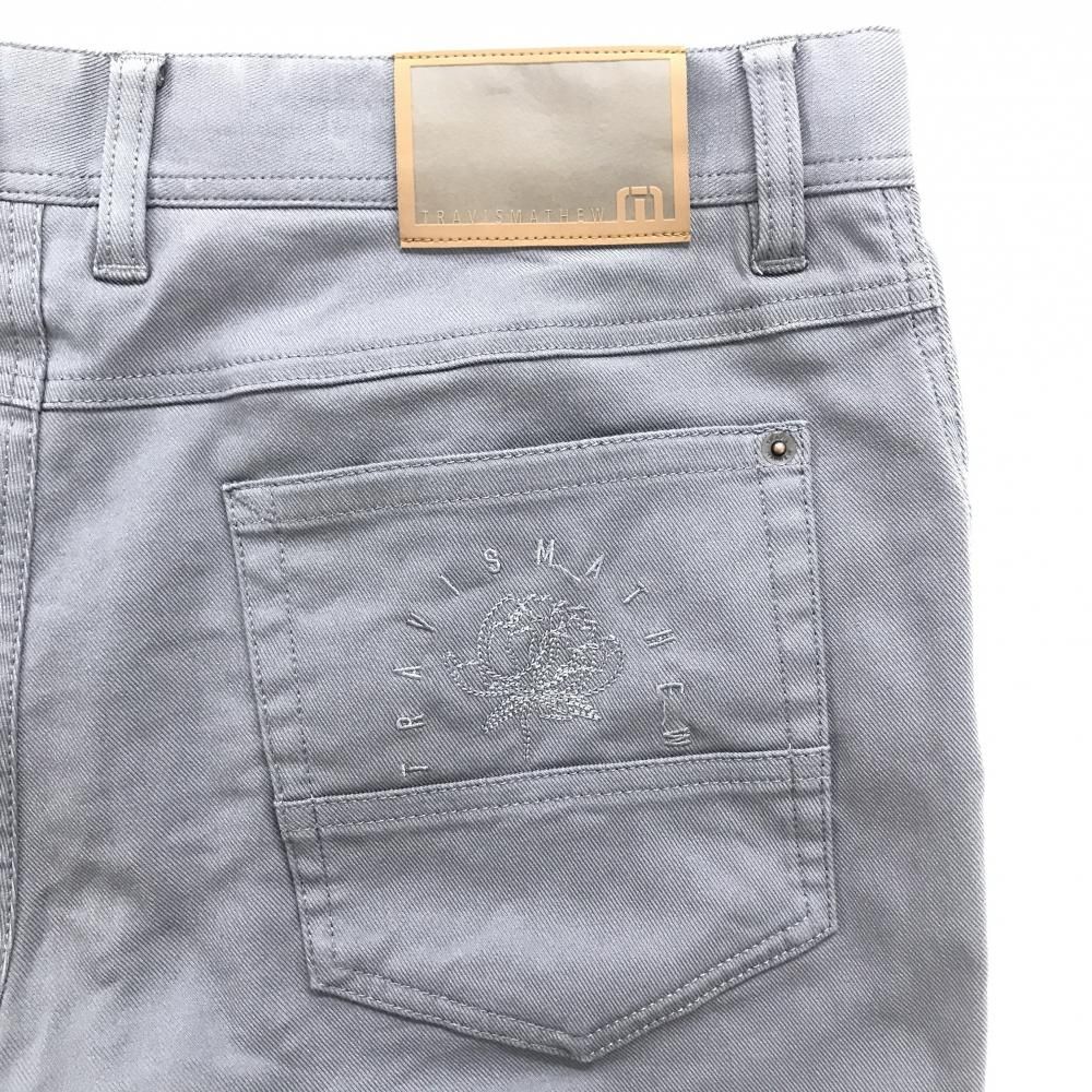 美品】トラヴィスマシュー パンツ グレー バックロゴ刺しゅう