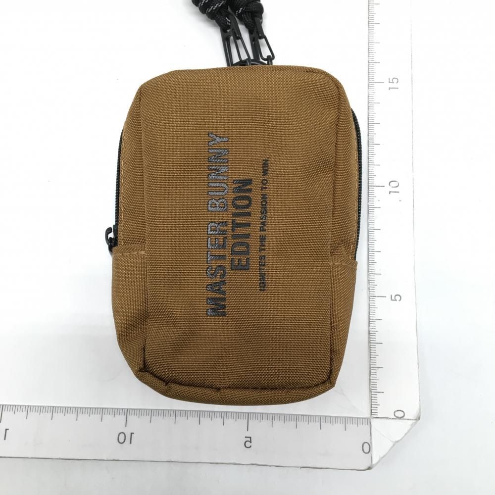 未使用品】マスターバニー ポーチ ブラウン×黒 ストラップ付 非売品