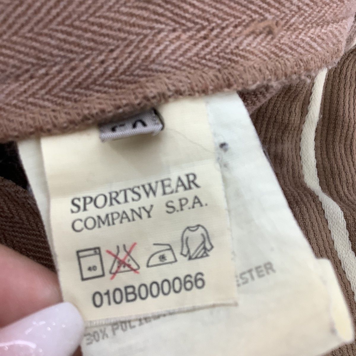 CPCOMPANY シーピーカンパニー メンズ パンツ SIZE 50 (L～XL相当) ヘリンボーン ライトブラウン