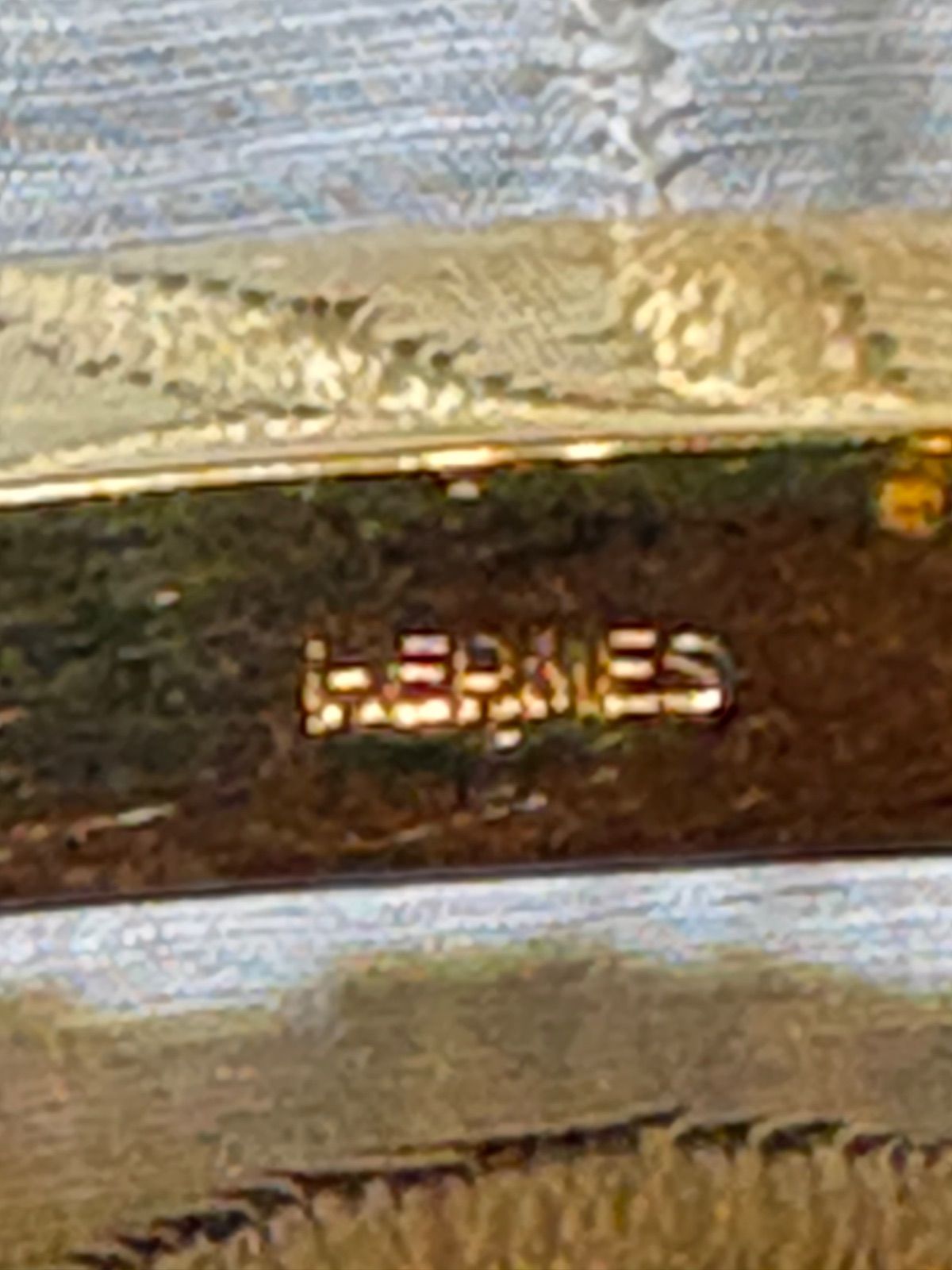 【極希少/ヴィンテージ】HERMES エルメス Hベルト クロコダイル 85 ◯F刻印 ゴールド金具 メンズ