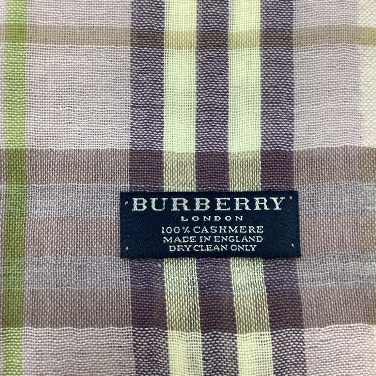 BURBERRY LONDON バーバリーロンドン ストール パープル BURBERRY LONDON バーバリーロンドン ストール パープル