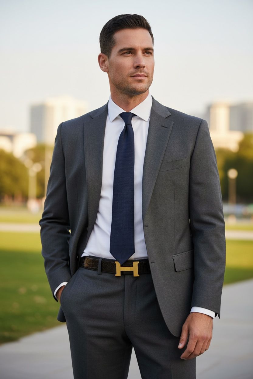 【極希少/ヴィンテージ】HERMES エルメス Hベルト クロコダイル 85 ◯F刻印 ゴールド金具 メンズ