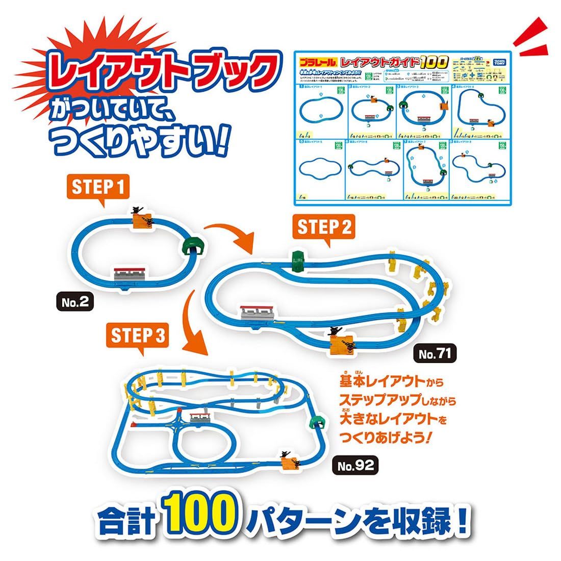 タカラトミー(TAKARA TOMY) プラレール 100のレイアウトがつくれる!ドリームレールキット 電車 列車 おもちゃ 3歳以上 [単品]