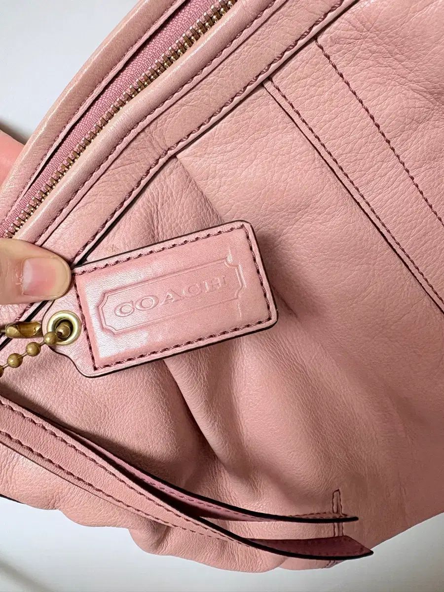コーチ ヴィンテージ HOBO BAG ショルダーバッグ ピンク