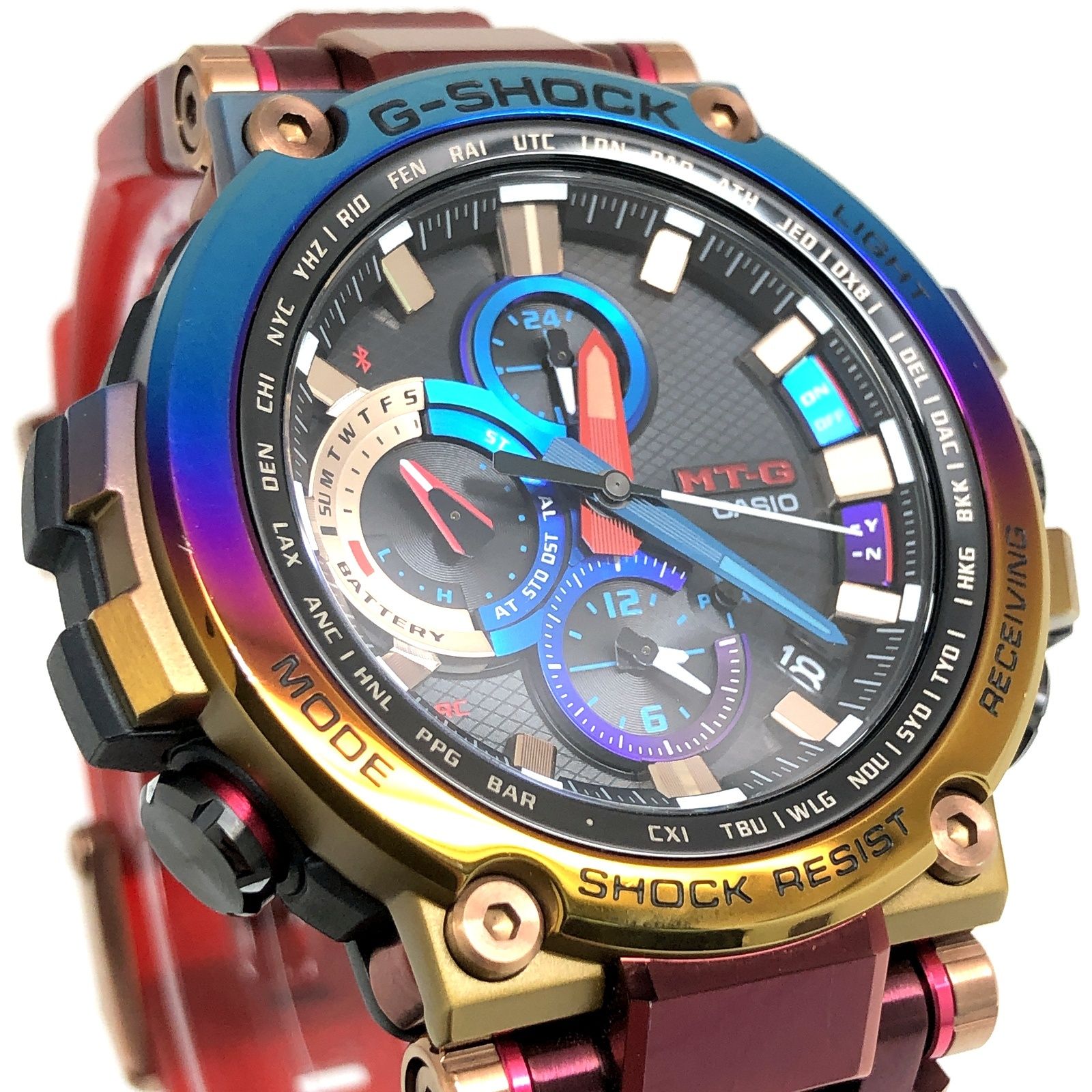 G-SHOCK ジーショック MTG-B1000VL-4A MT-G 火山雷 電波ソーラー Bluetooth搭載 トリプルG レインボーIP 2020年10月発売