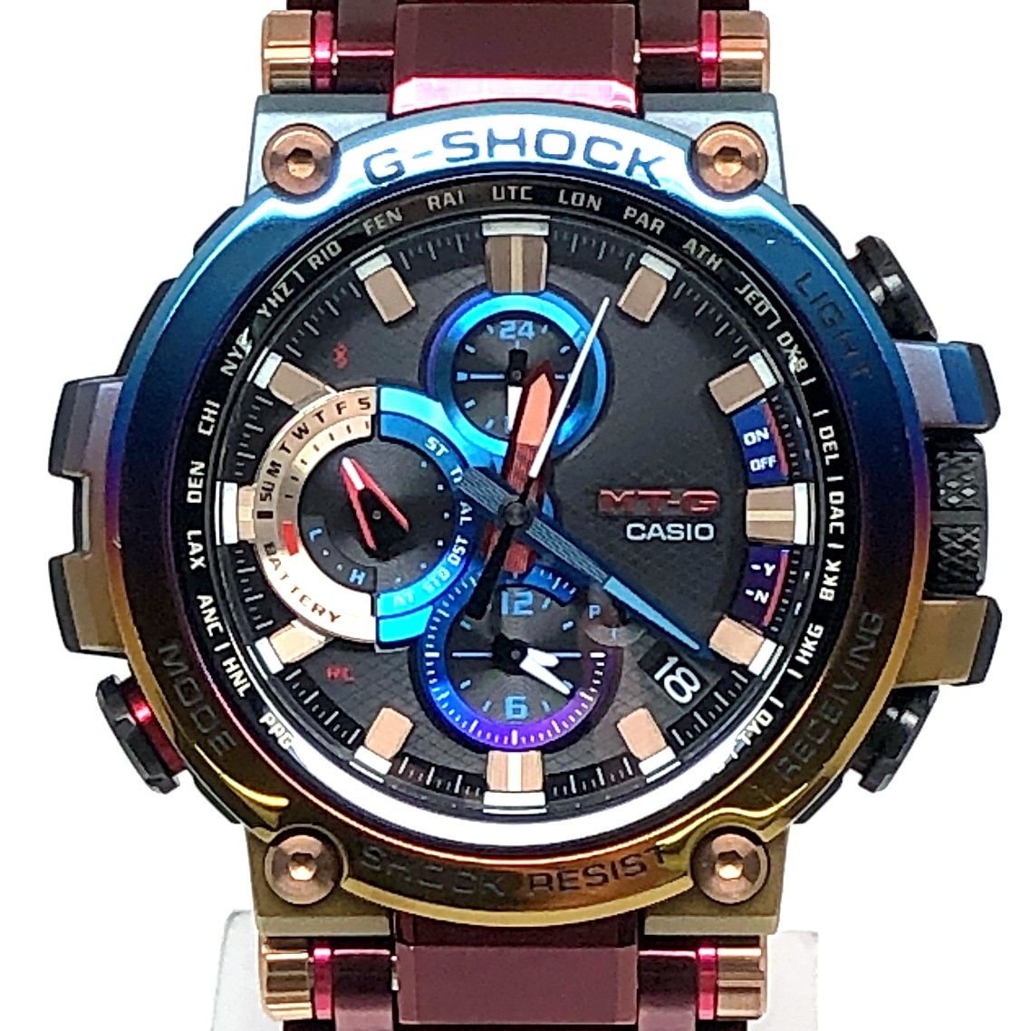 G-SHOCK ジーショック MTG-B1000VL-4A MT-G 火山雷 電波ソーラー Bluetooth搭載 トリプルG レインボーIP 2020年10月発売