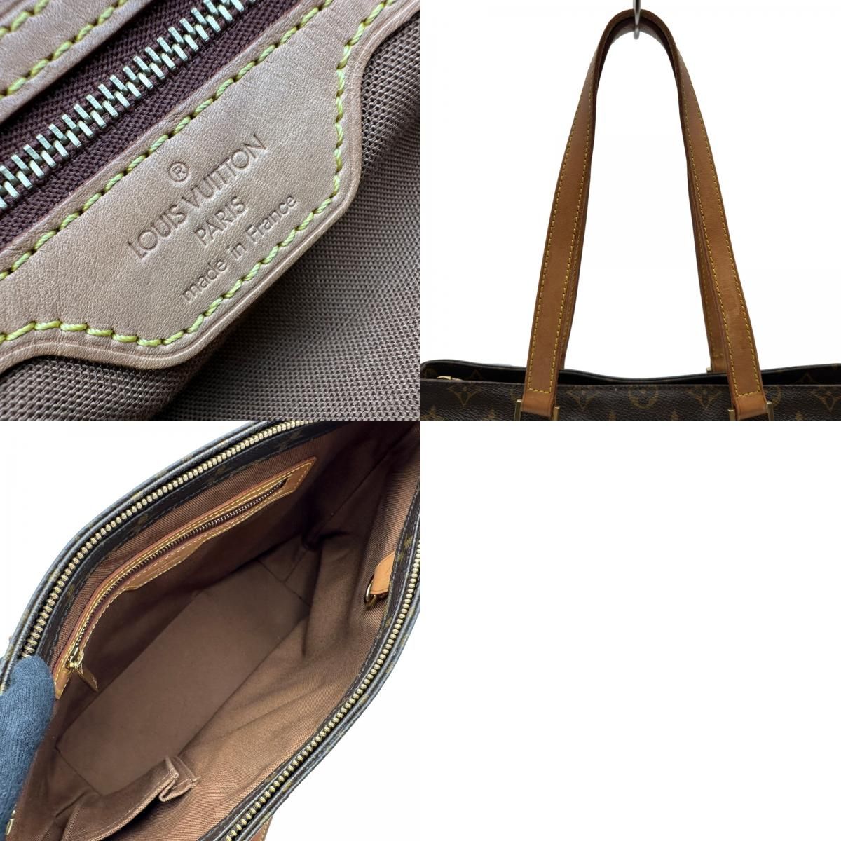 ルイ・ヴィトン LOUIS VUITTON カバ・ピアノ M51148 ブラウン モノグラム/レザー レディース トートバッグ