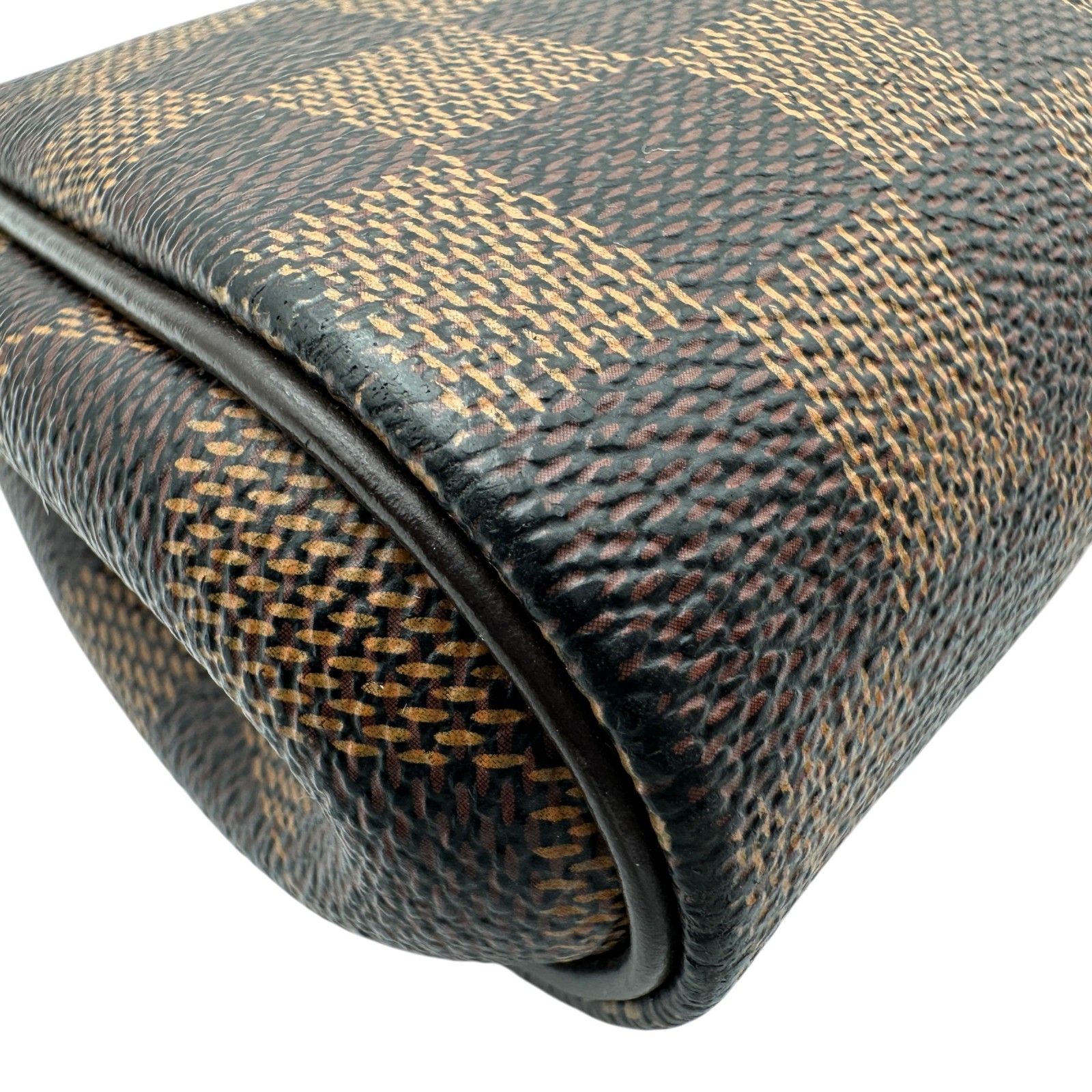 ルイ・ヴィトン LOUIS VUITTON エヴァ N55213 ブラウン ダミエ/レザー レディース ハンドバッグ
