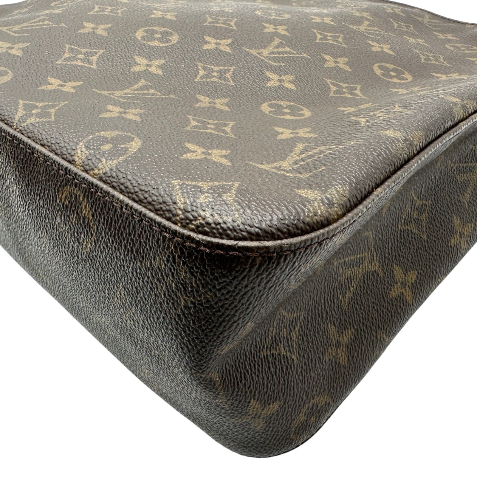 ルイ・ヴィトン LOUIS VUITTON ルーピングGM M51145 ブラウン モノグラム/レザー レディース ショルダーバッグ