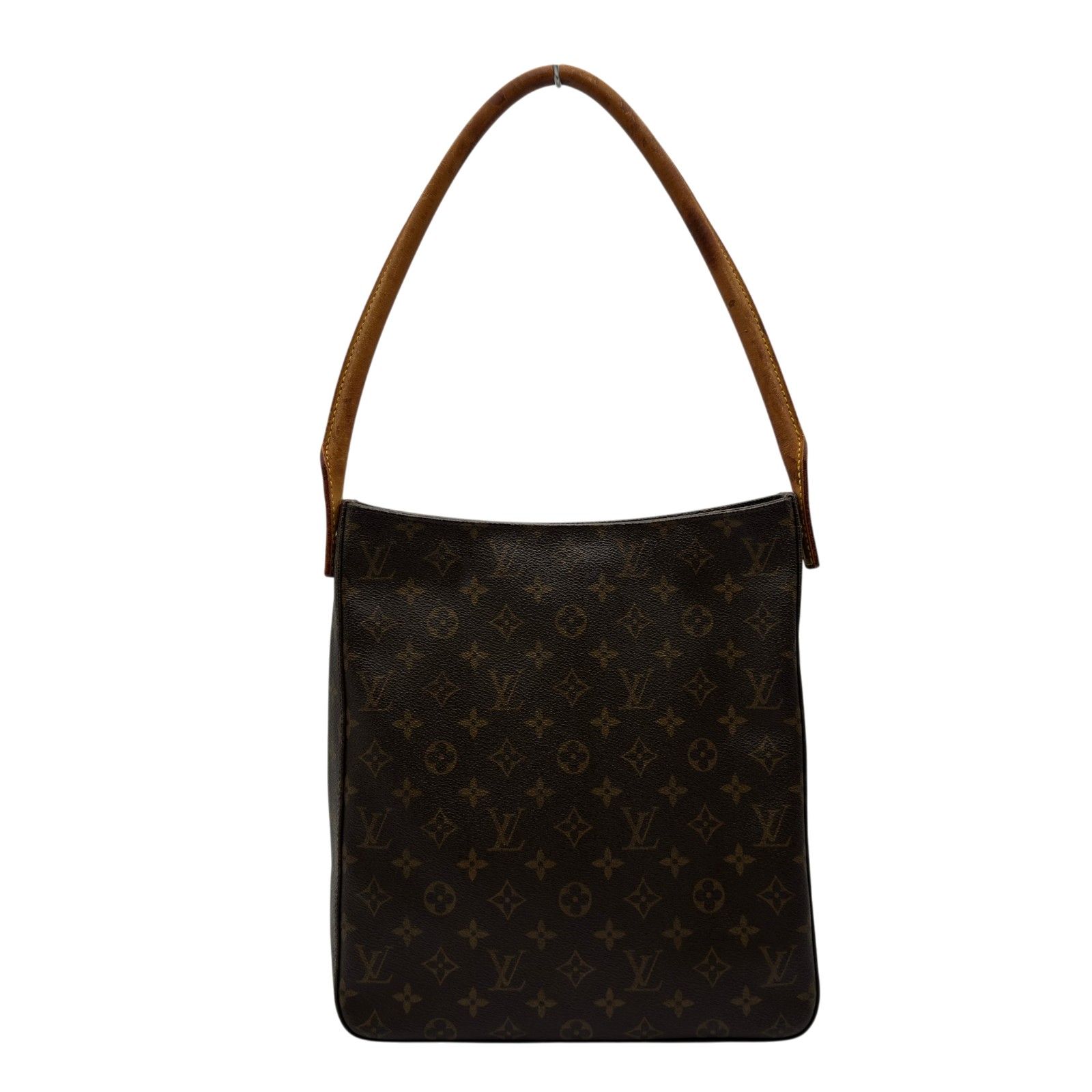 ルイ・ヴィトン LOUIS VUITTON ルーピングGM M51145 ブラウン モノグラム/レザー レディース ショルダーバッグ