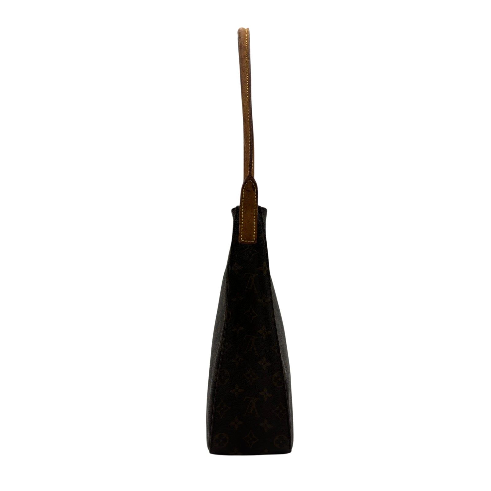 ルイ・ヴィトン LOUIS VUITTON ルーピングGM M51145 ブラウン モノグラム/レザー レディース ショルダーバッグ