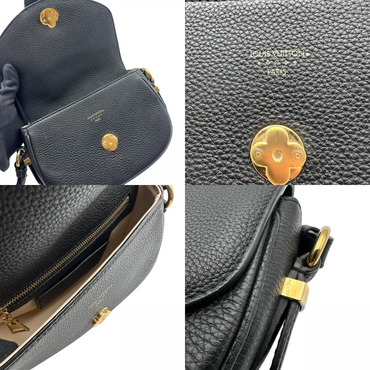ルイ・ヴィトン LOUIS VUITTON ポンヌフ・ソフトPM M58727 ブラック トリヨンレザー レディース ショルダーバッグ ルイ・ヴィトン LOUIS VUITTON ポンヌフ・ソフトPM M58727 ブラック トリヨンレザー レディース ショルダーバッグ