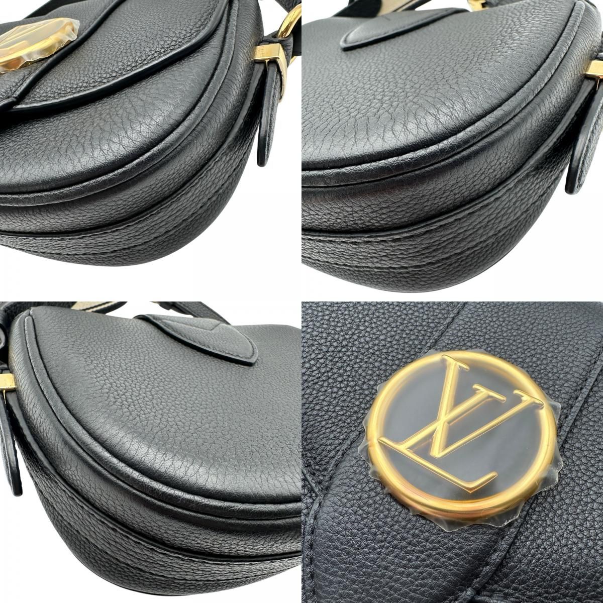 ルイ・ヴィトン LOUIS VUITTON ポンヌフ・ソフトPM M58727 ブラック トリヨンレザー レディース ショルダーバッグ ルイ・ヴィトン LOUIS VUITTON ポンヌフ・ソフトPM M58727 ブラック トリヨンレザー レディース ショルダーバッグ