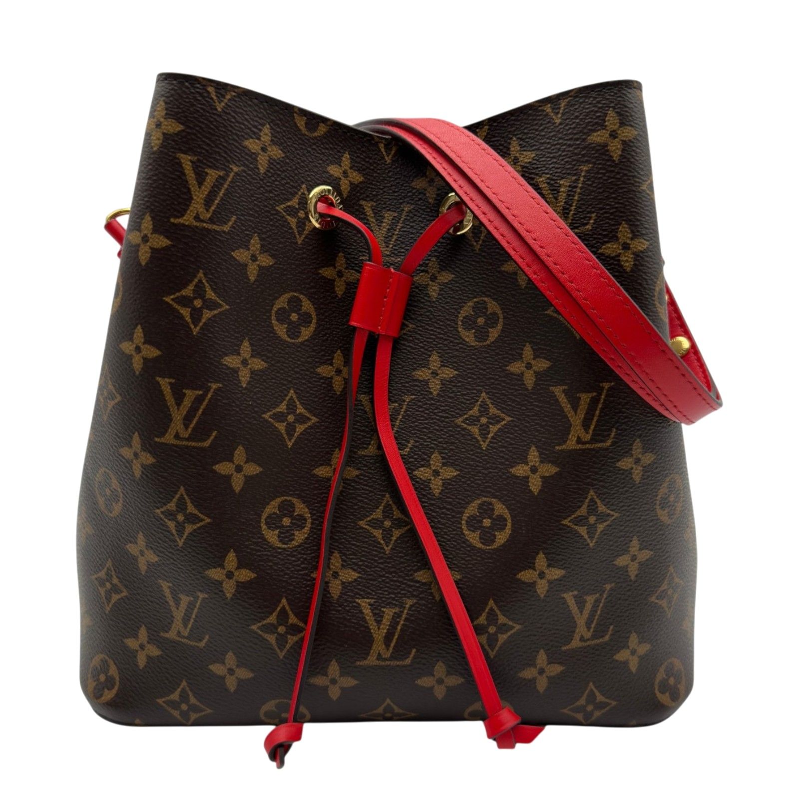 ルイ・ヴィトン LOUIS VUITTON ネオノエ M44021 ブラウン/コクリコ モノグラム・キャンバス レディース ショルダーバッグ