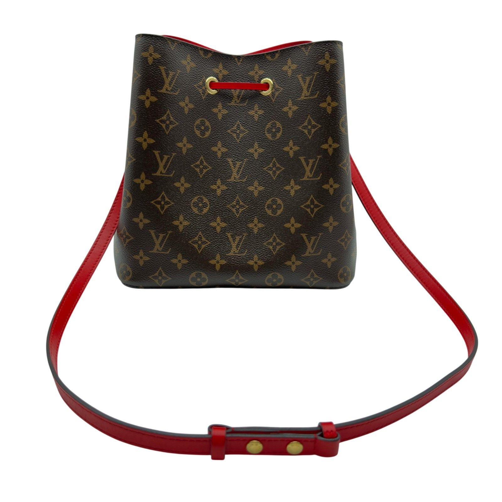 ルイ・ヴィトン LOUIS VUITTON ネオノエ M44021 ブラウン/コクリコ モノグラム・キャンバス レディース ショルダーバッグ