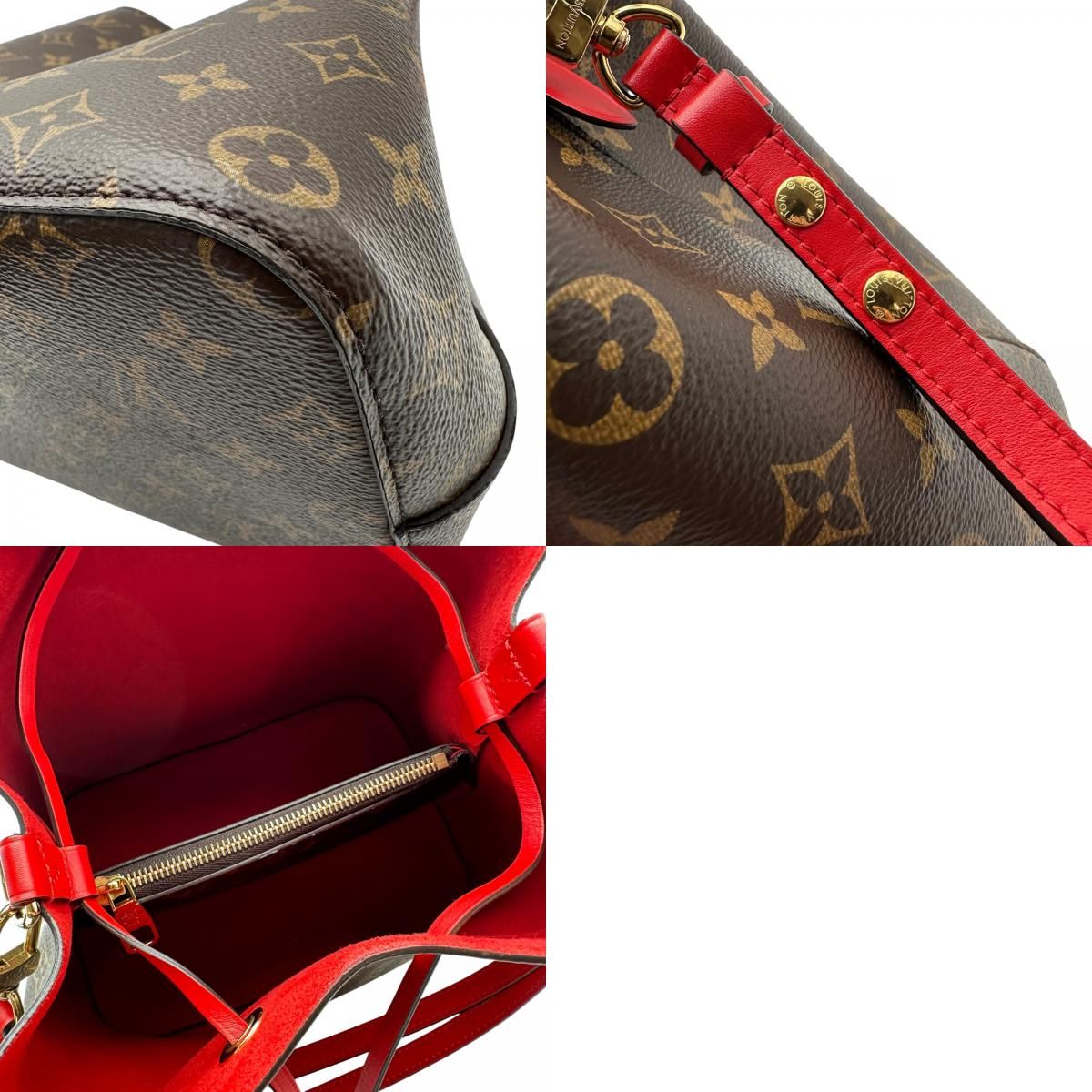 ルイ・ヴィトン LOUIS VUITTON ネオノエ M44021 ブラウン/コクリコ モノグラム・キャンバス レディース ショルダーバッグ