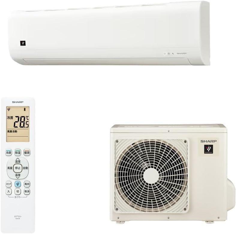 メーカー正規品 新品 SHARP シャープ AY-U22DH-W（DHシリーズ）ルームエアコン 6畳用 2.2kW 冷暖房 100V ホワイト