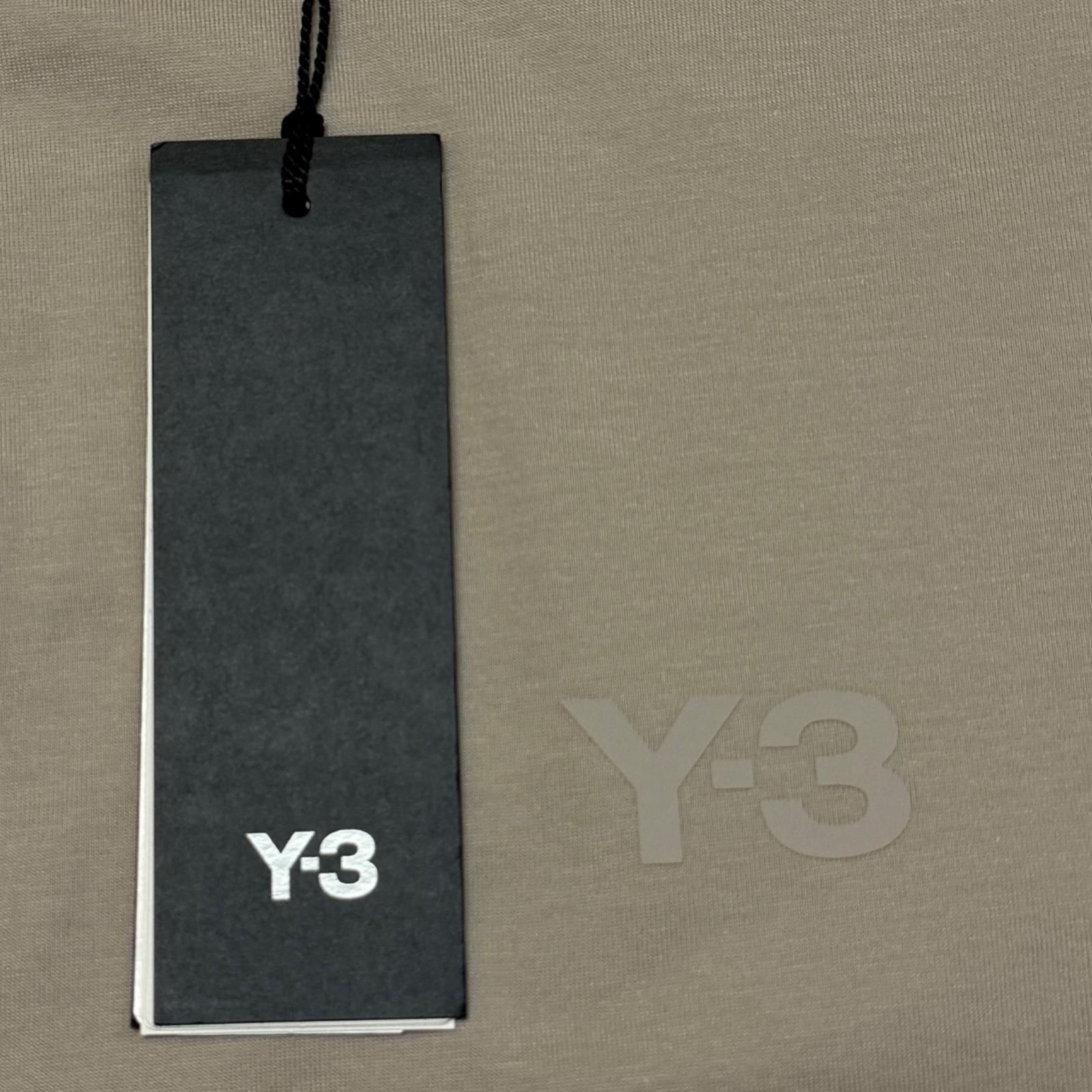 参考上代18700円 未使用 Y-3 DIPPED REGULAR SHORT SLEEVE TEE ディップドレギュラーショートスリーブTシャツ カットソー ワイスリー KQ9788 ライトブラウン L （16304M）